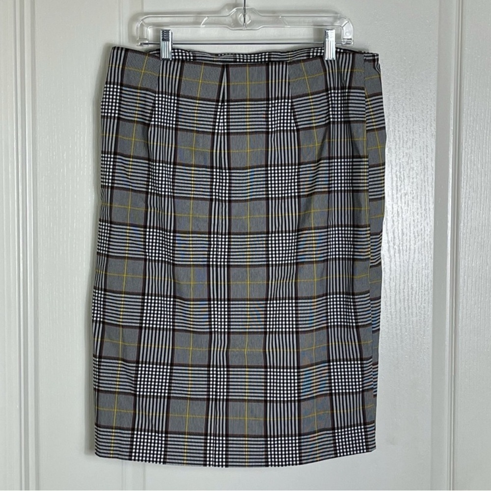 Est.1946 Plaid Midi Skirt | Size 12 | Waist with Bow | Soft Rayon - Picture 13 of 14